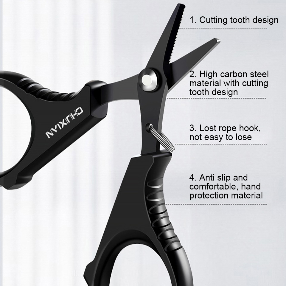 1 st liten fiskesax linskärare skärande fiskebeten fisketång sax med förlorat rep fiskeredskap