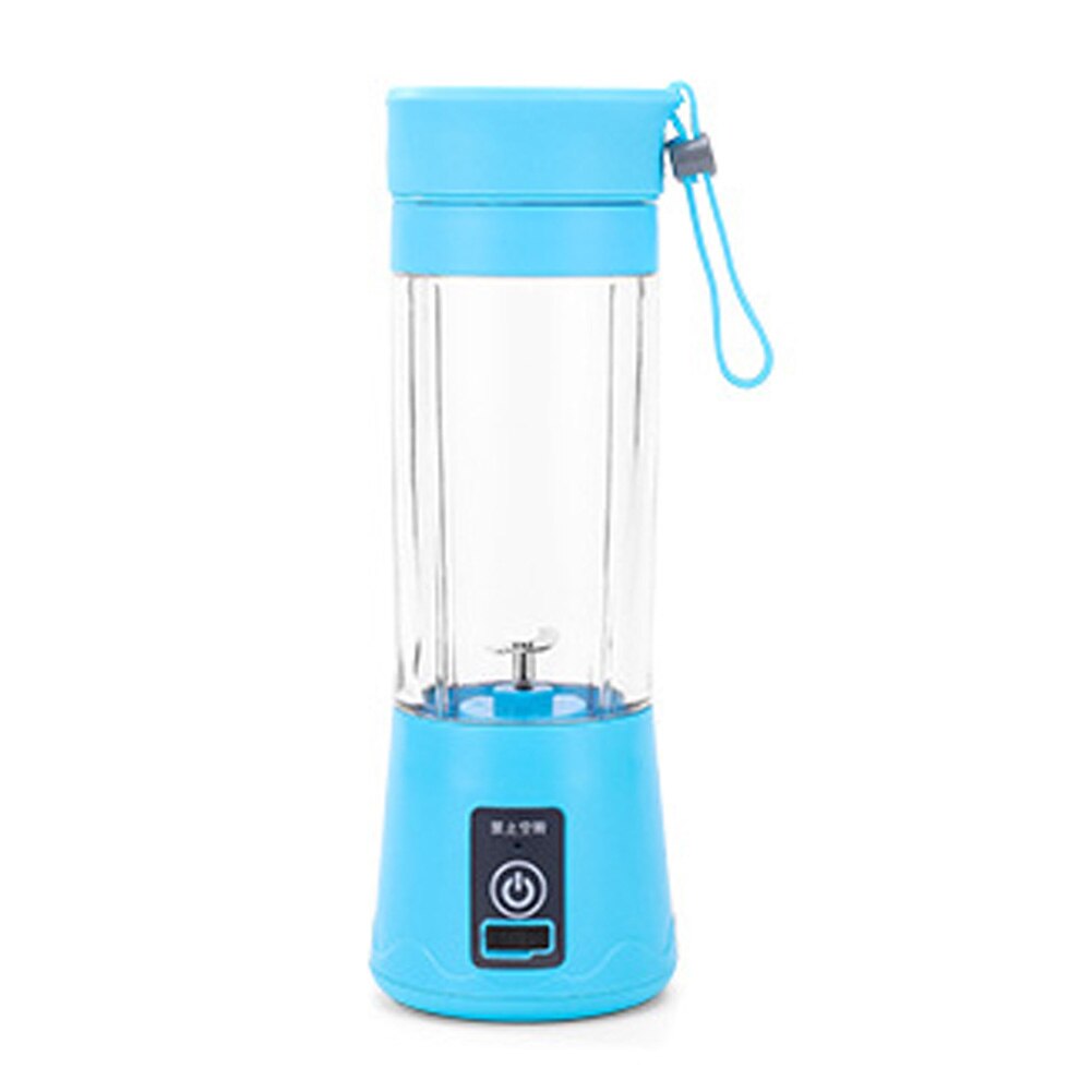380Ml Draagbare Blender Mixer Elektrische Juicer Machine Smoothie Blender Mini Keukenmachine Persoonlijke Blender Beker Sap Blenders: Blue 2 blades