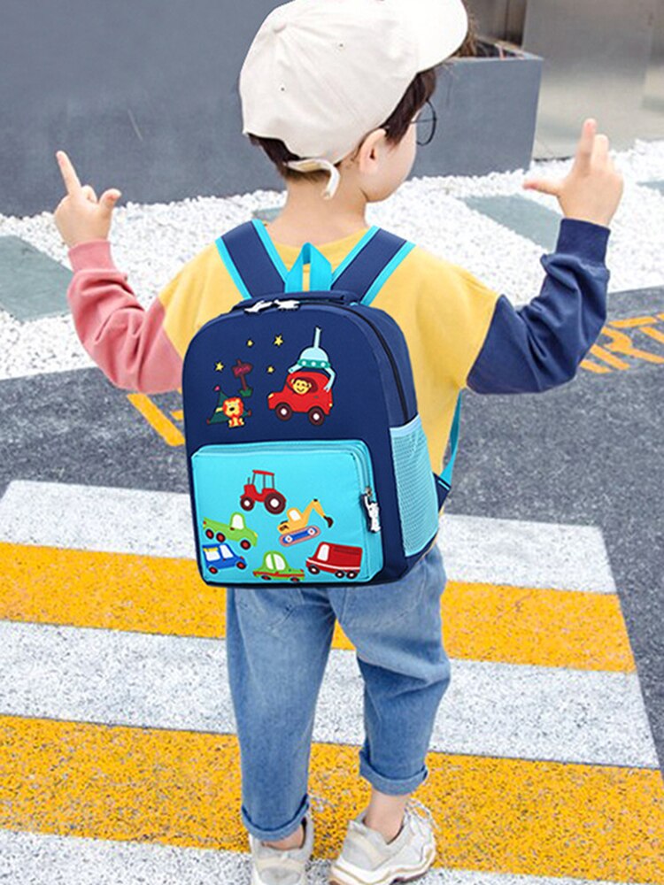 Neue freundlicher Auto Quaddel Karikatur Schule Taschen Jungen Leichte Druck Rucksack Für freundlicher Wasserdichte Bagpack Mädchen Bookbag Mochila