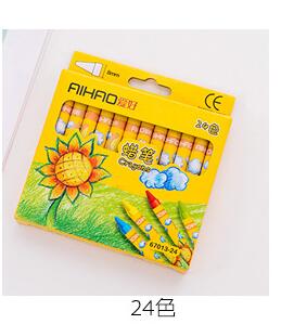 12 kolorów/zestaw rysunek wosk Caryon ołówek studenci i prezent urodzinowy dla dzieci szkoła papiernicze bezpieczeństwo nietoksyczny pióro graffiti: 24 zabarwienie