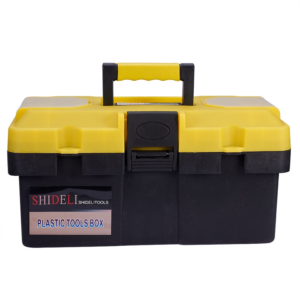 14INCH PLASTIC DIY STORAGE TOOL BOX CHEST HANDLE TRAY & COMPARTMENT TOOLBOX CASE 1pcs