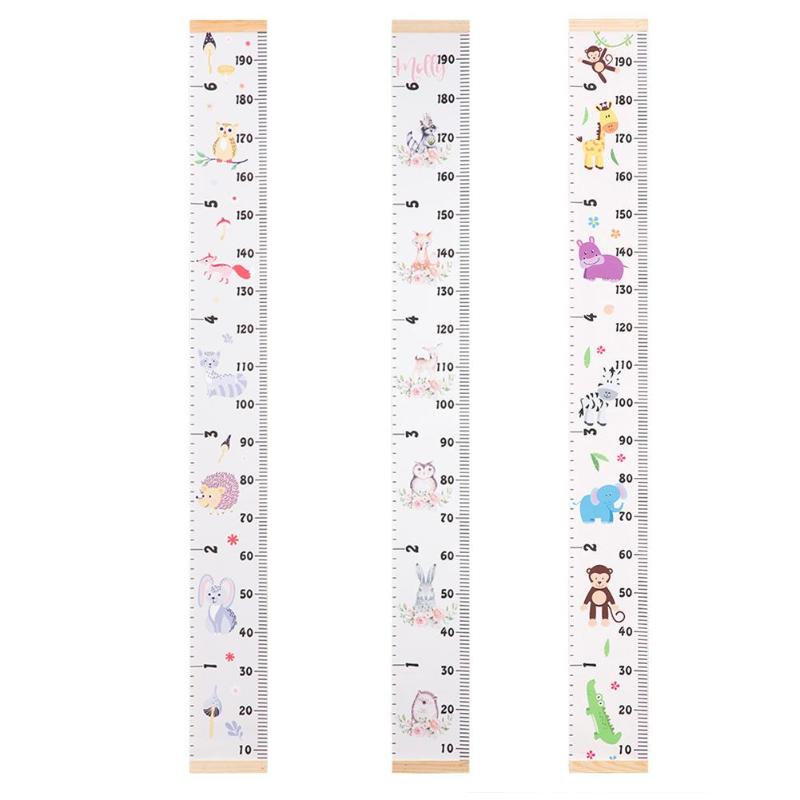 Los niños crecimiento gráfico de tamaño de estilo de dibujos animados de altura medida gobernante actividad de bebé niño niños de las tablas de crecimiento altura gobernante