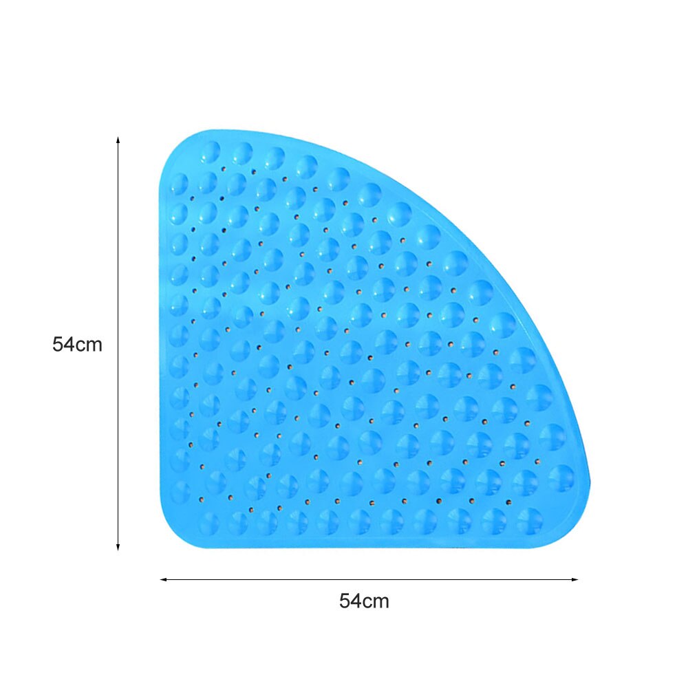 High Quantity Anti Slip Mat For Shower Hotel Toilet Fan-Shaped Antiskid Mat Triangle Bath Mat Drain Kitchen Bathroom Accessories