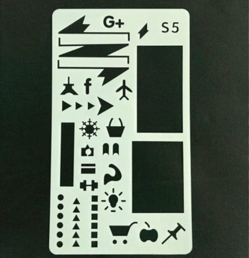 4pcs/set DIY Stencils School Supplies Hollow Out Drawing Template For Kids