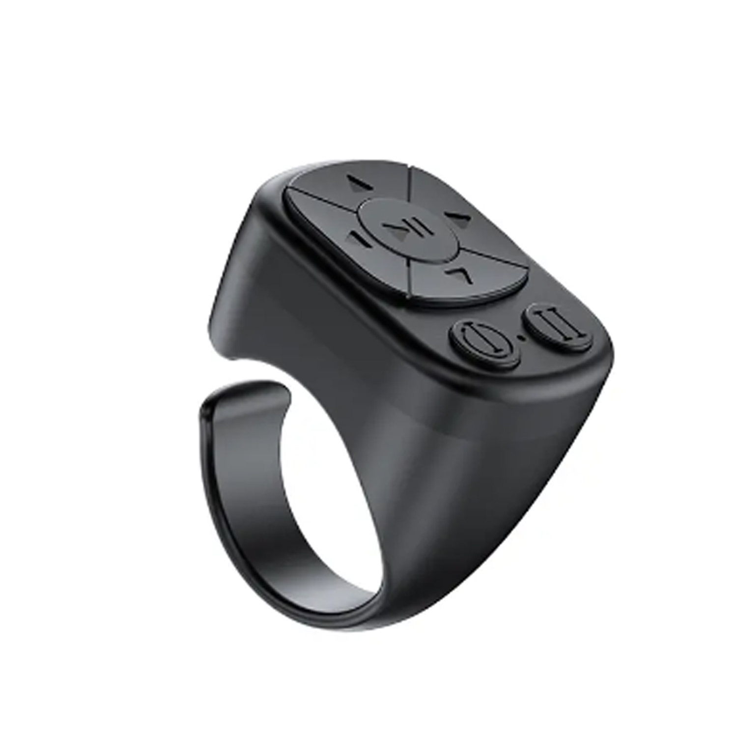 Il telecomando è adatto per iPhone iPad Bluetooth Rullo ad anello girevole della pagina Entrambe le funzioni di telecomando della fotocamera compatibili: nero