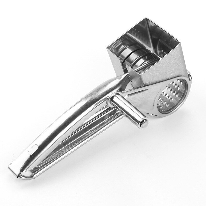 Stainless Steel Cheese Grater Multi Purpose Rotary vegetable Grater Nut Spice Chocolate Hand grater Kitchen Tool: Default Title