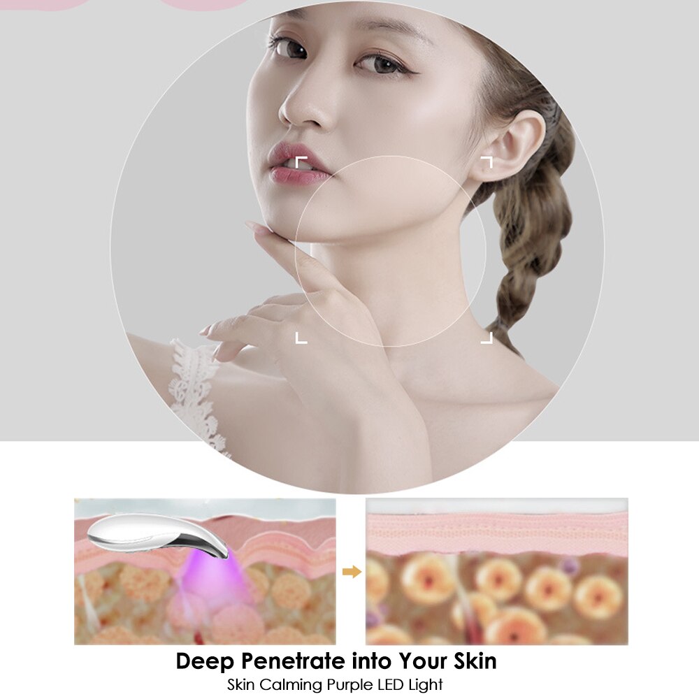 Remove Double Chin Neck Device LED Photon Heating Therapy Anti-Wrinkle Neck Care Tool Vibration Skin Lifting Tightening Massager