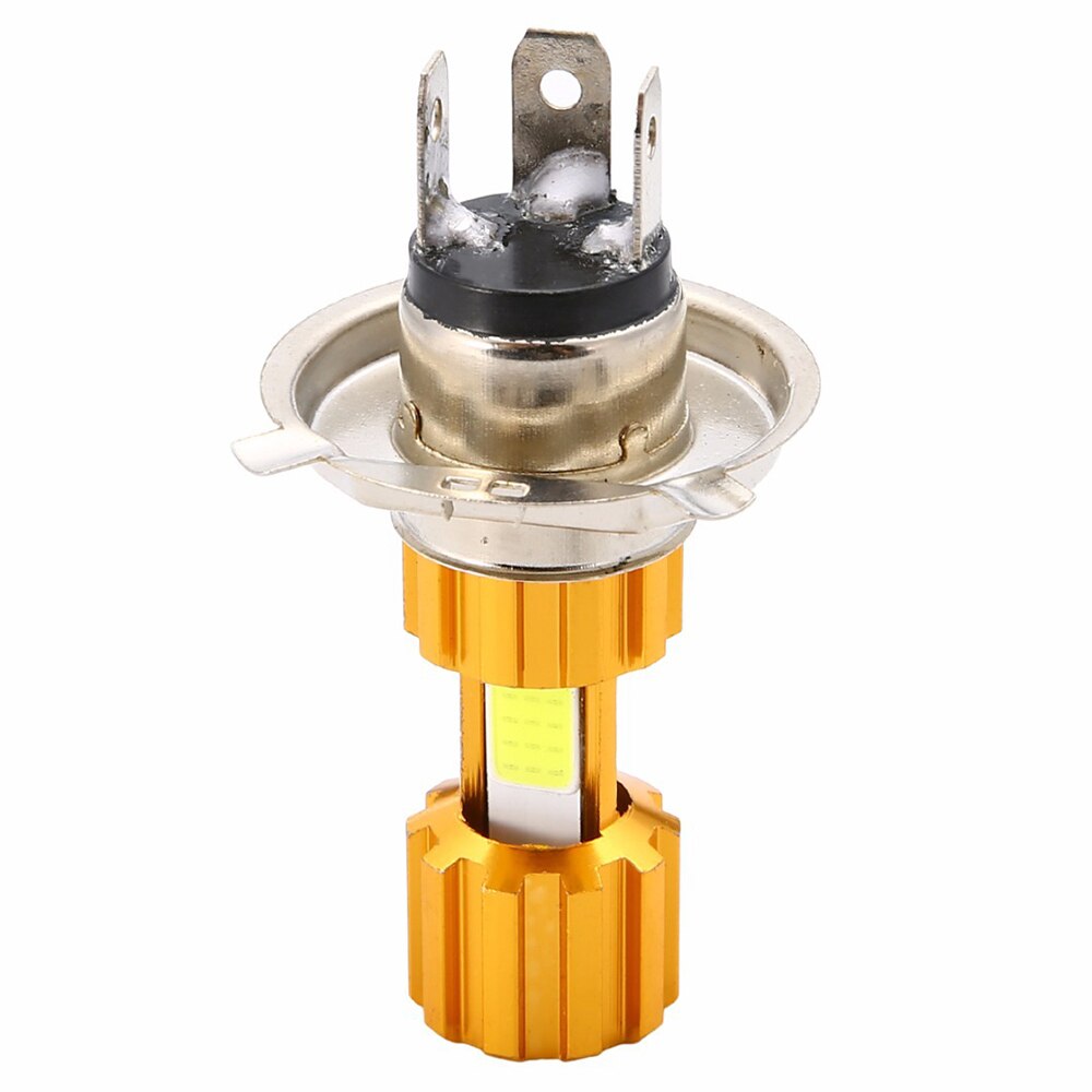 Motorfiets LED Koplamp H4 18W LED 3 COB Koplamp Lamp 1500LM 6500K Hi/Lo Beam Light Wit voor ATV Moto Motor Accessoires