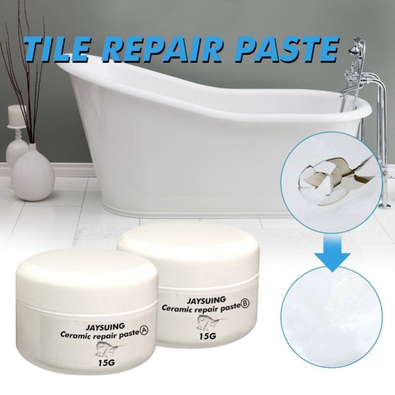 Portable Ceramic Repair Paste Tub Tile Shower Porcelain Repair Kit For Crack Chip Bathroom Sink Bath Tub Floor Repair Products