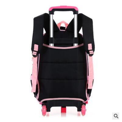 School Trolley rugzak tas voor meisjes schooltas met wielen voor meisjes kid's Rolling Tassen wheeled Rugzakken voor meisjes