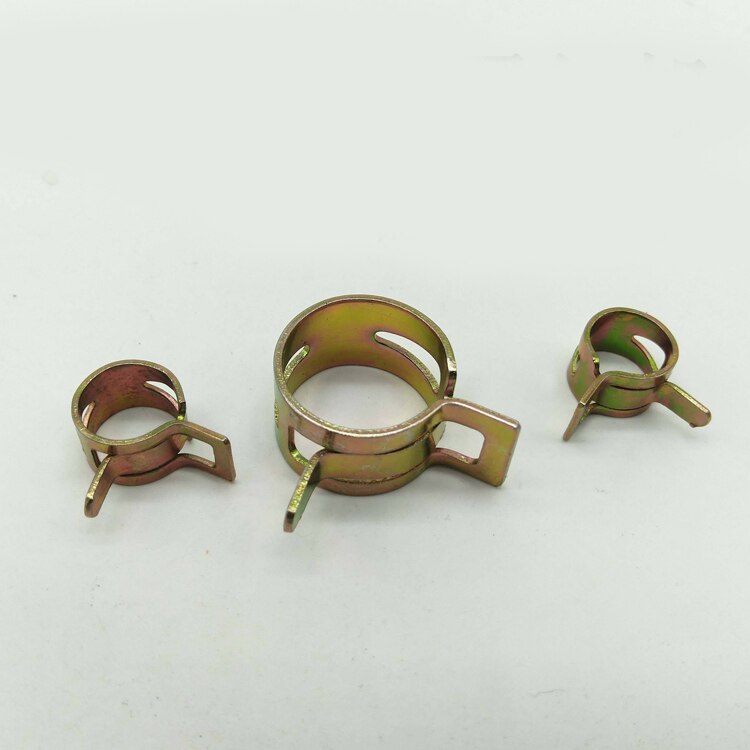 100Pcs Fuel Spring Clip Vacuum Silicon Hose Clamp Autos Spring Clip Fuel Oil Water Hose Pipe Tube Clamp