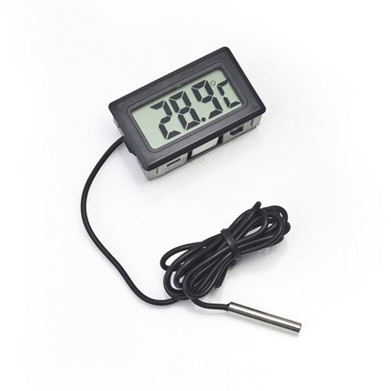 RV Mini Temperature Sensor LCD Car Digital Thermometer Hygrometer Temperature Indoor Outdoor Humidity Meter Gauge Instruments