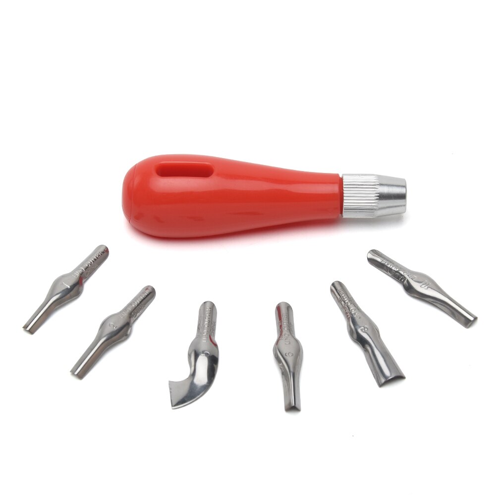 Linoleum Cutter Graveren Abs Diy Beginner Art Supplies Ergonomische Praktische Beroep Carving Tool Multifunctionele School