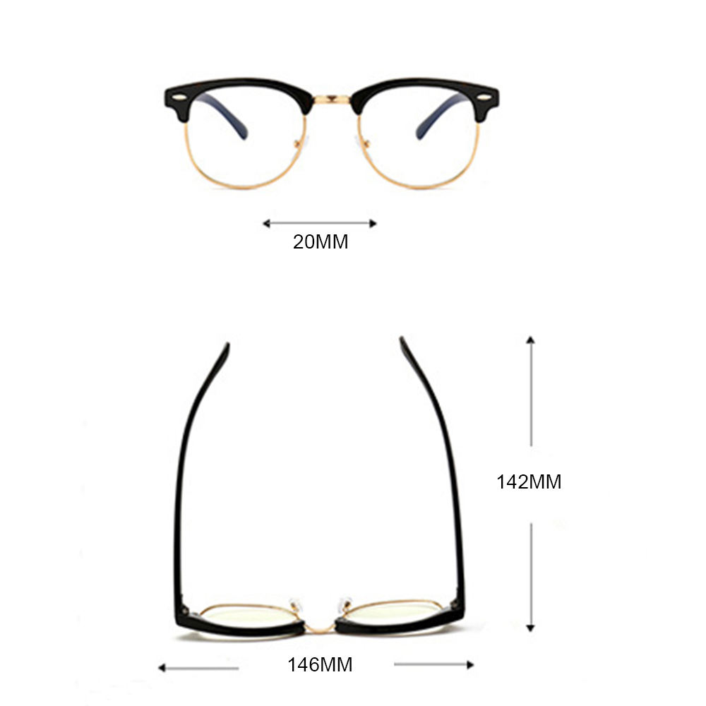 Women Blue Light Blocking Spectacles Anti Eyestrain Decorative Glasses Light Computer Radiation Protection Eyewear