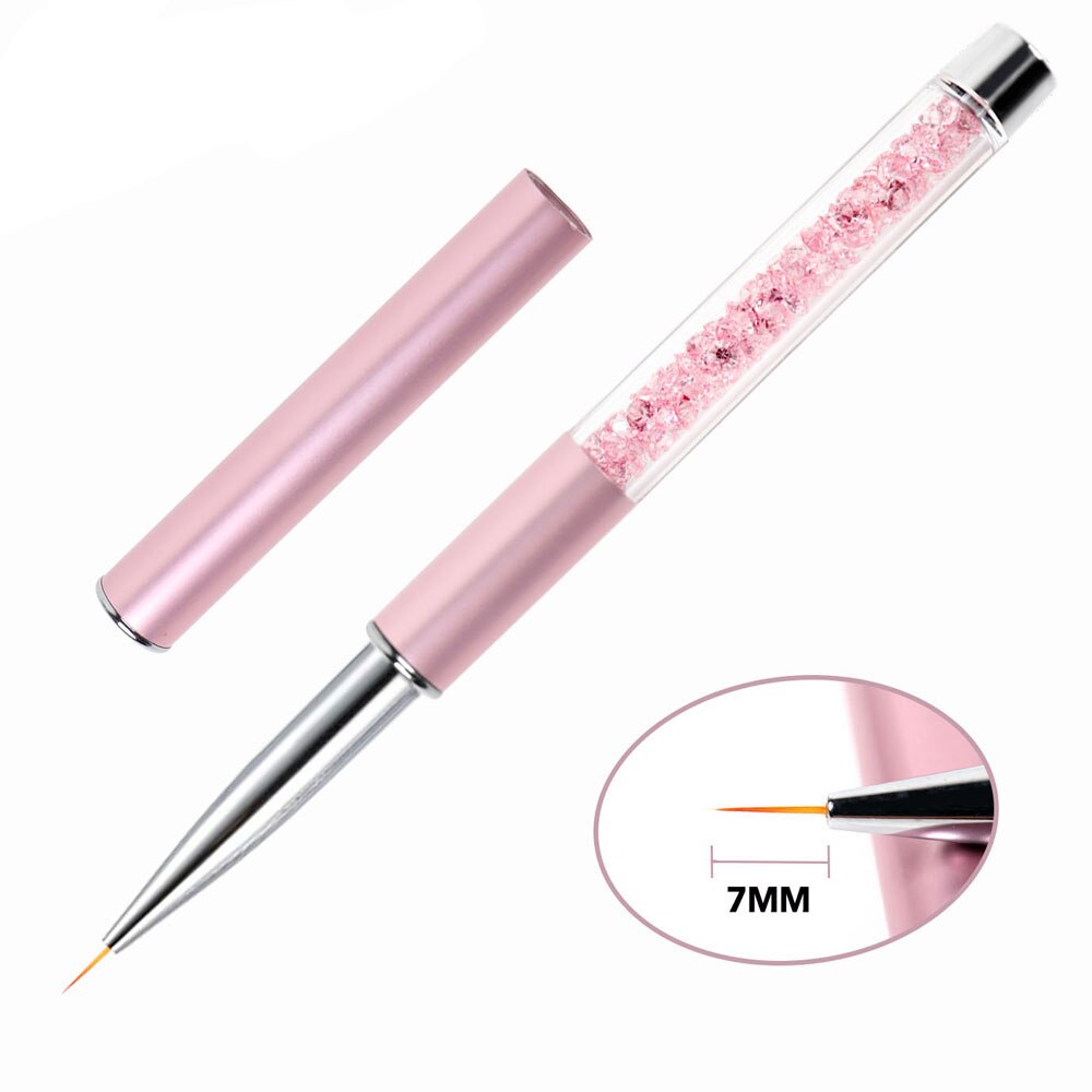 BQAN 7/9/11/12/15mm Nail Brush Line Brush Gel Brush Acrylic Art Brush Drawing Paintingg Pen Tools Manicure Nail Art Brush: 7mm