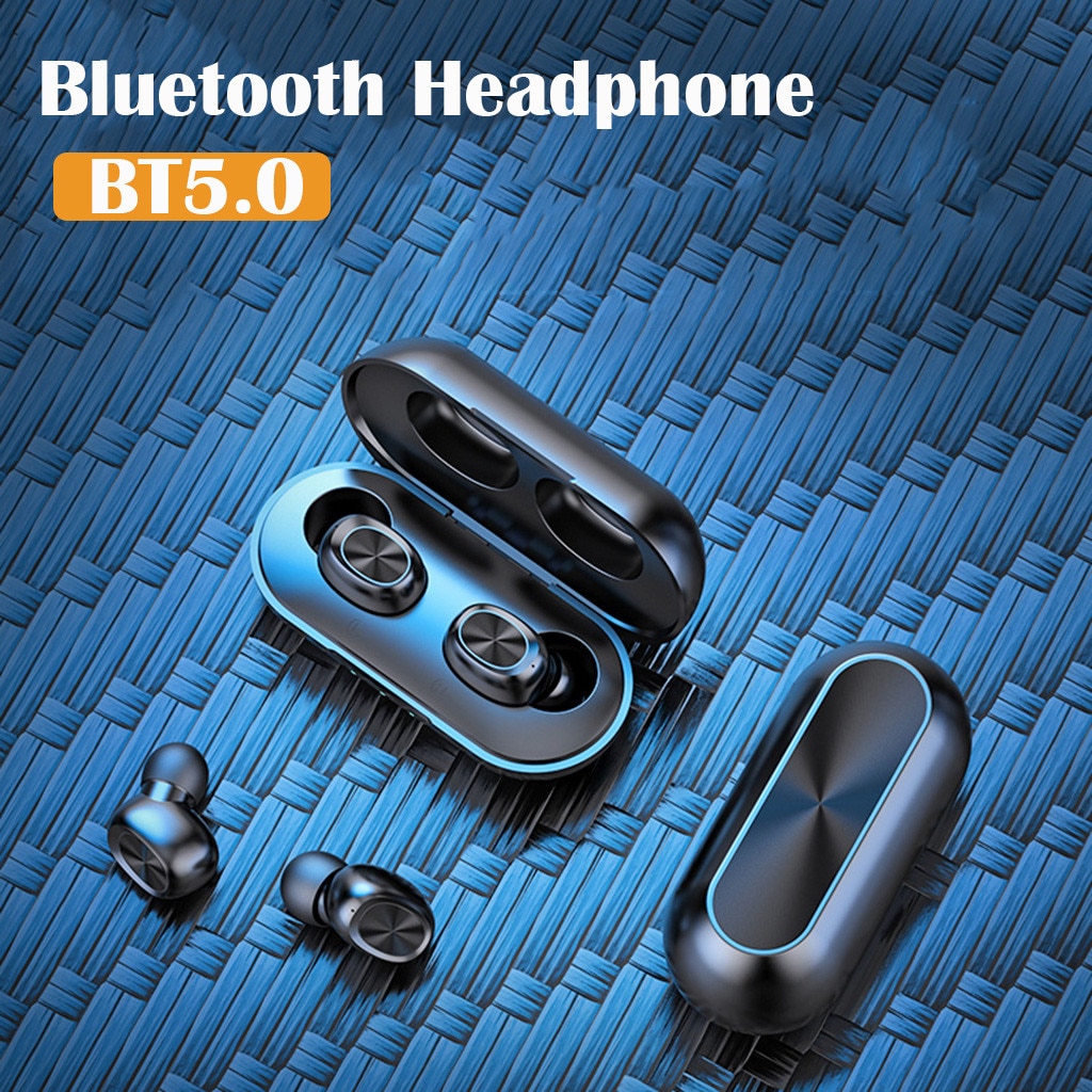 BT5.0 Tws Wireless Mini Headset Bluetooth 5.0 Sport Headset Met Opladen Box Mini Bluetooth Koptelefoon Lage Stroomverbruik