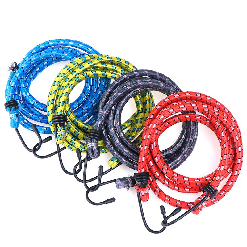 1pc 1.5m elastische bungee koordhaken merk fietsen touwbinder auto bagage dakdrager riemhaken fiets vastgebonden