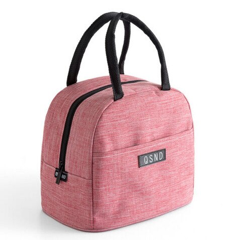 Sac à déjeuner Portable nouvelle boîte à déjeuner isotherme thermique sac à main Bento poche dîner conteneur école sacs de stockage de nourriture: Rose