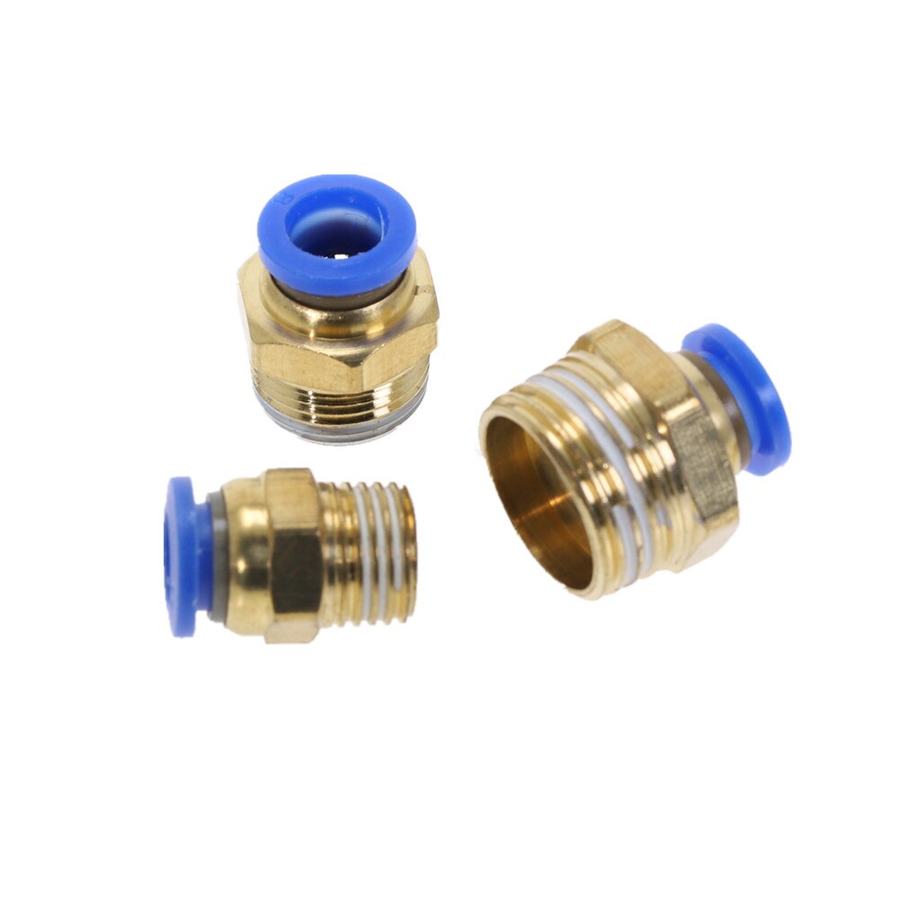 12 mm OD x 10 mm OD pneumatische snelle connector Push to Connect fittingen Rechte reducer Union Connector/Coupler (Pack van 5