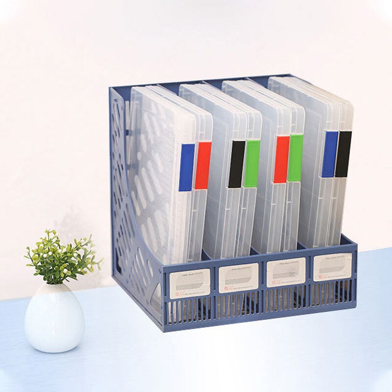 1Pc Transparent Document Storage Box Thicken A4 Sorting File Box Portable Folder Plastic File Storage Box Office School Supplies