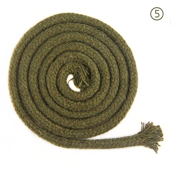 Ficelle colorée de 5mm, accessoires pour bricolage, cordon rond en coton pour vêtements, corde à dessin en macramé de 10 m/min/lot: Color No.5
