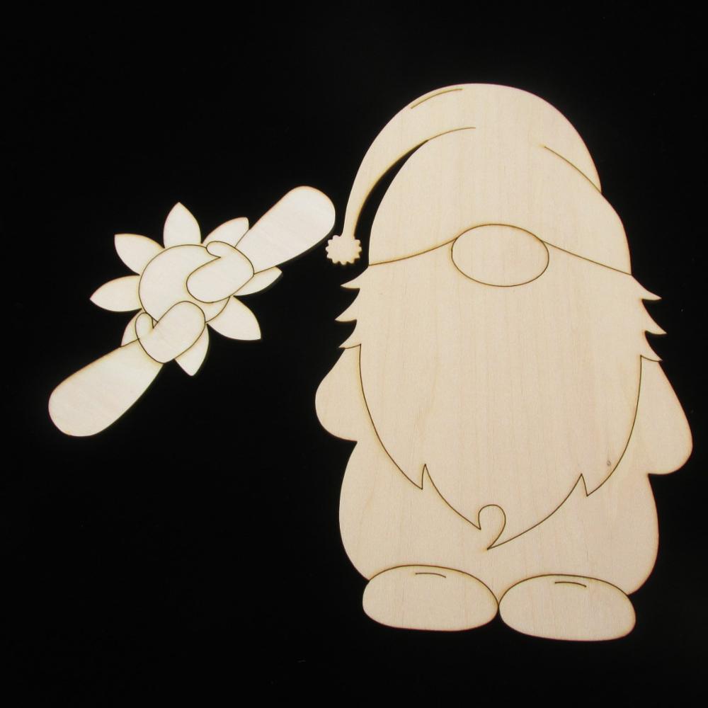 Panneau en bois vierge Interchangeable, 7 pouces, inachevé, bricolage, artisanat, décoration de maison, Art mural, de ,: flower