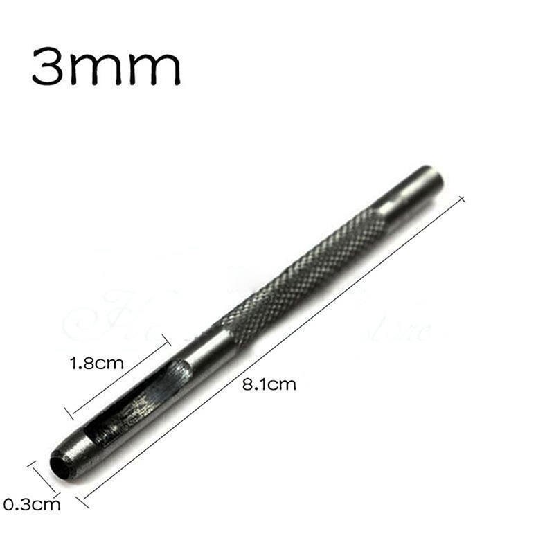 3mm-7mm 5 Size Leather Craft Hole Punch Tool Thick Steel Round Belt Paper Canvas Clothes Punching DIY Hollow Punches Puncher: A