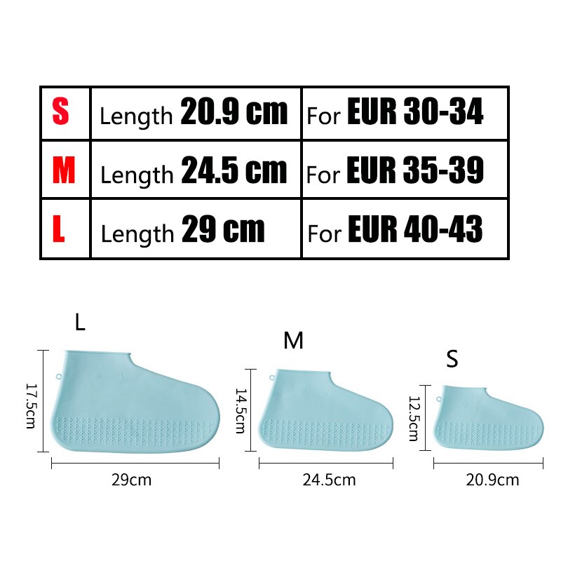 Herbruikbare Waterdichte Schoen Cover antislip Regen Laarzen Overschoenen Siliconen Elastische Covers Protector Vrouwen Mannen Schoenen Accessoires