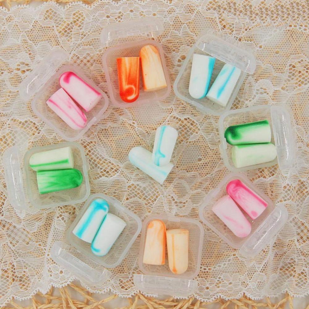 1 Pair Soft Foam Comfort Earplugs Noise Reduction Ear Plugs Hear Safe Protection Earplug for Study Travel Sleeping Ear Plug