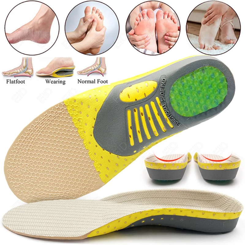 Sport Einlegesohlen Orthopädische Bogen Unterstützung Plattfuß Korrektur Massage Atmungsaktiv Schweiß absorbieren Kissen Pad Männer Frauen Laufen