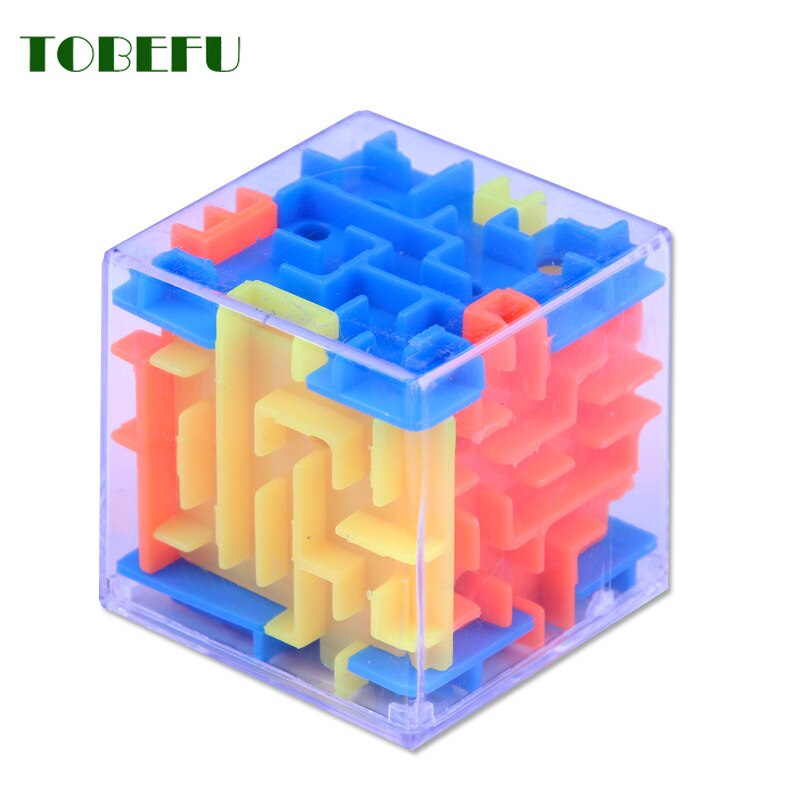 TOBEFU 3D Mini Geschwindigkeit Magie Würfel Matze Puzzle Spiel Cubos Magicos Lernen Spielzeug Labyrinth rollen Ball Spielzeug Für Chilren Erwachsene