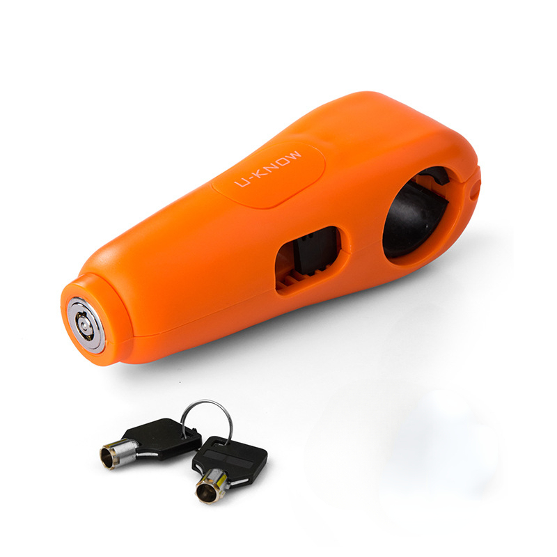 110DB alarmes son moto guidon serrure Scooter véhicule électrique vélo sûr antivol accélérateur frein serrure cadenas: WHITE