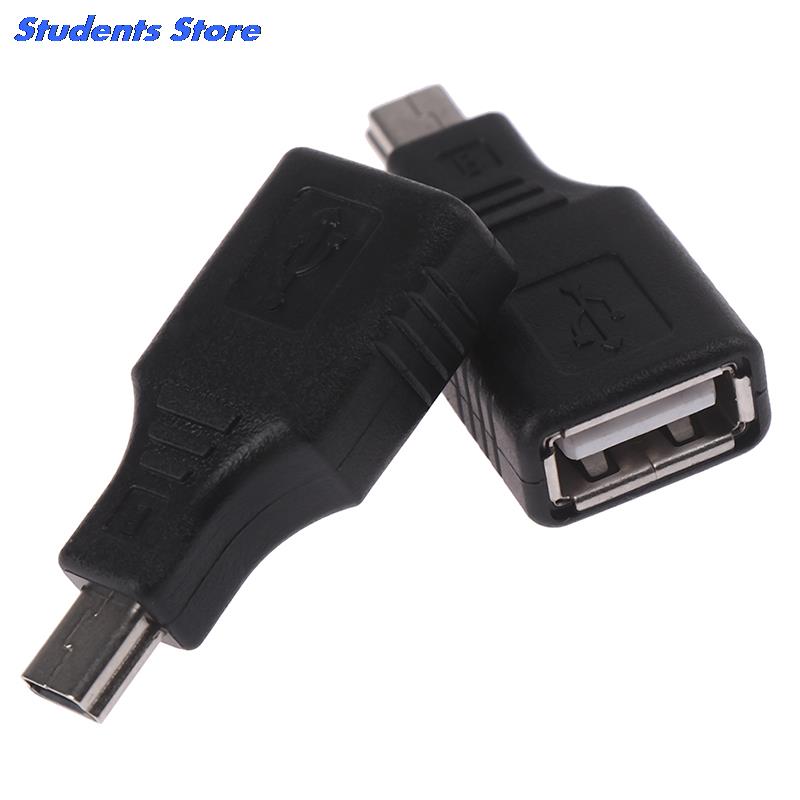 Mini USB Męski na USB Żeński Konwerter Adapter OTG - Transfer Danych Synchronizacja do Samochodu AUX MP3 MP4 Tablety Telefony U-Disk
