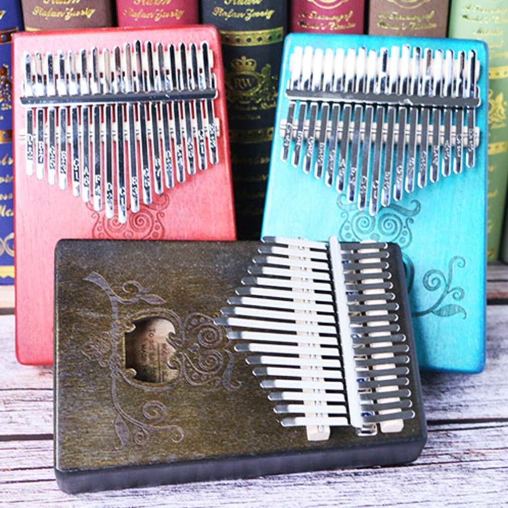 kalimba 17 key Thumb Piano Mahogany Wooden mbira musical instrumentos musicales 30 key instruments calimba machine teclado