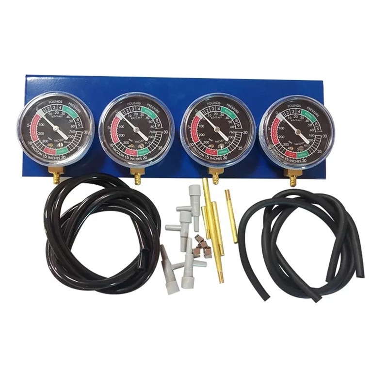 Carburateur Synchro Motorfiets Brandstof Vacuüm Tester Carb Sync Gauge Tool Gauge 4-Carb Carburateur Synchro Set Kit