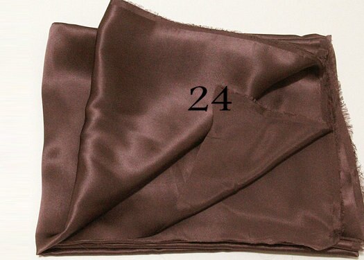 16 momme multicolor ren silke satin stof charmeuse silke stof: 24 kaffe