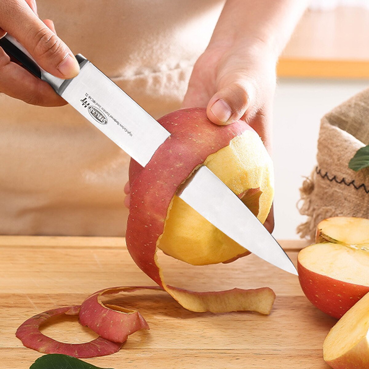 Cuchillo de cocina para Chef, utensilio de acero inoxidable para filetear pescado, Sashimi, Sushi, salmón, cortador de frutas y verduras