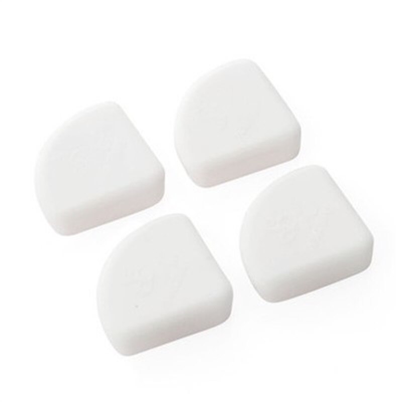 4Pcs/set Baby Safe Corner Protector Soft Silicon Table Desk Corner Guard Children Safety Edge Guards for Baby Kids Protection: 02 White 4Pcs