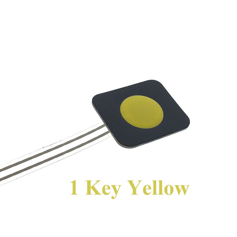 1 2 3 4 12 16 20 przycisk klucza przełącznik membranowy 1x4 3x4 4x4 4x5 klawiszy macierzy macierzy klawiatura panelu sterowania DIY zestaw do Arduino: 1 Key Yellow