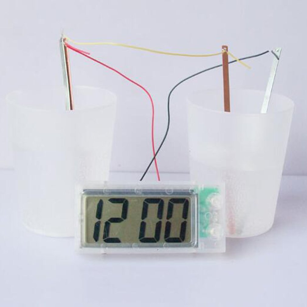 Fruit And Vegetable Environmental Protection Power Potato Clock Power Generation Digital Clock Power Generation Alarm Clock