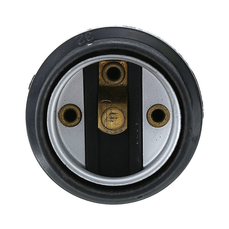 8pcs Vintage Lamp Base Pendant Light E26/E27 Screw Bulb Base Black Light Socket Industrial Fittings Lamp Holder