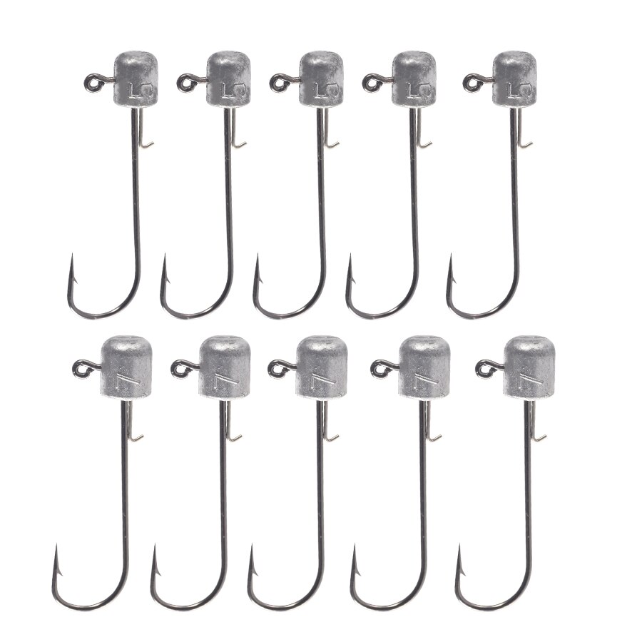 5pcs Lead Head Hook Long Shank Jigs 2g 3.5g 5g 7g 10g 14g 18g For Fishing Soft Worm Lure Perch Bass Trout Hooks