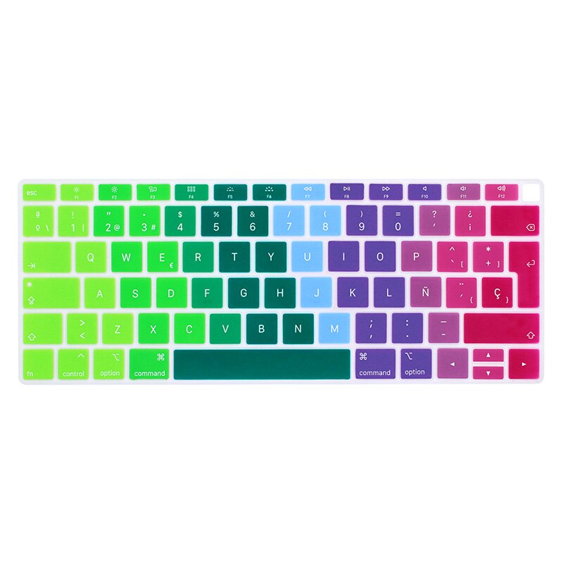 EU-Geben Sie Spanisch oder Chile Tastatur fallen Schutz für macbook Luft 13 tastatur abdeckung spanisch Modell A1932 Silikon schutzhülle Film: MULTI