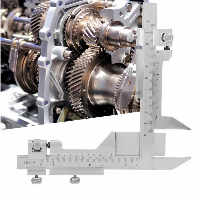 M1-26 Gear tooth caliper toothed wheel measure precision Vernier caliper gauge Gear tooth wheel Measuring tool