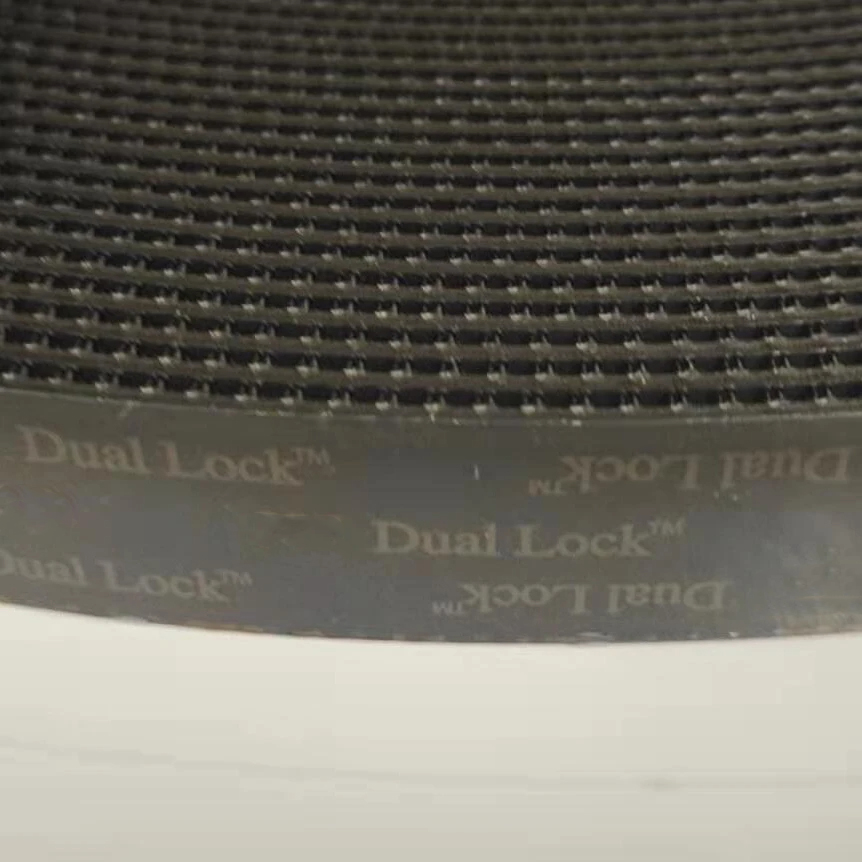Sort selvklæbende tape syning sidet klæbende velcrolukning velcro svampe selvklæbende stof dobbelt fastgørelsestape dual lock dual-si