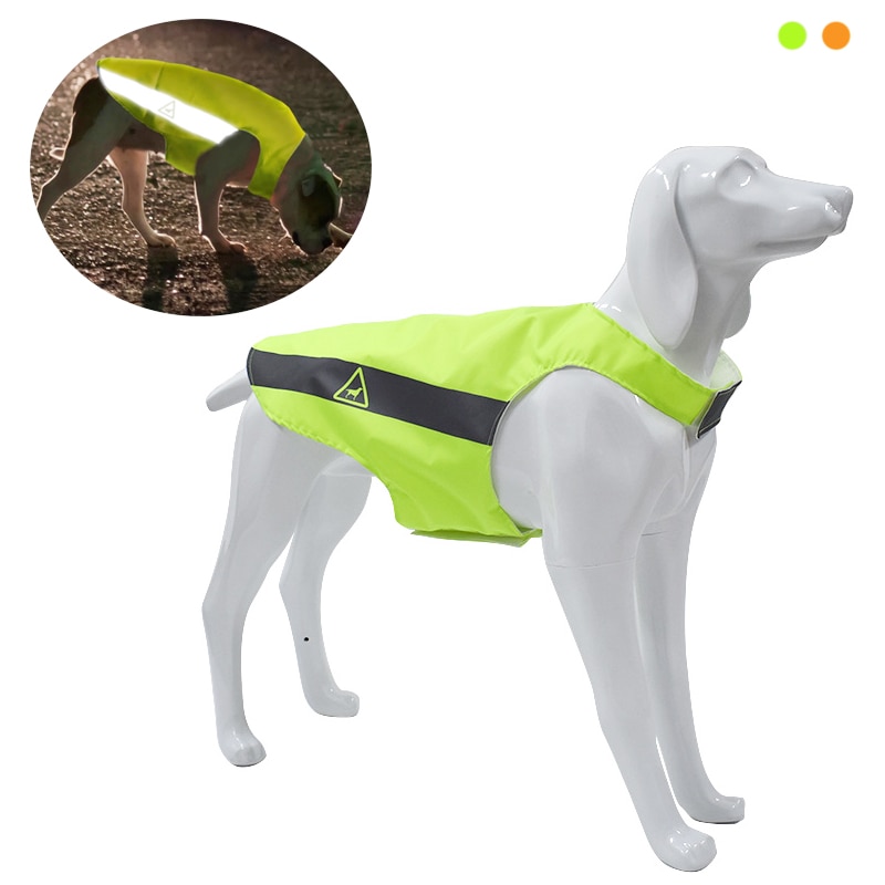 Reflective Dog Vest Clothes High Visibility Small Large Dogs Safety Vests Harness For Outdoor Hiking Walking With Paw