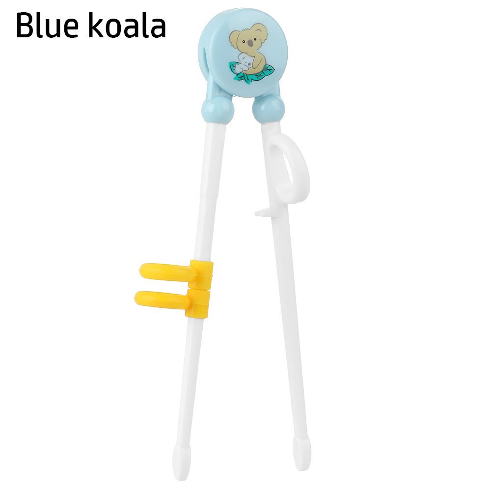 Baguettes de dessin animé pour enfants, 1 paire, pour apprendre à manger, à utiliser correctement: Blue koala