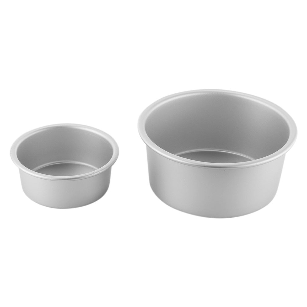 4/6Inch Round Cake Baking Mould Pan Tin Mold Tray Pastry Cake Decorating Tool Aluminum Alloy Round Kitchen Baking Pastry Tool