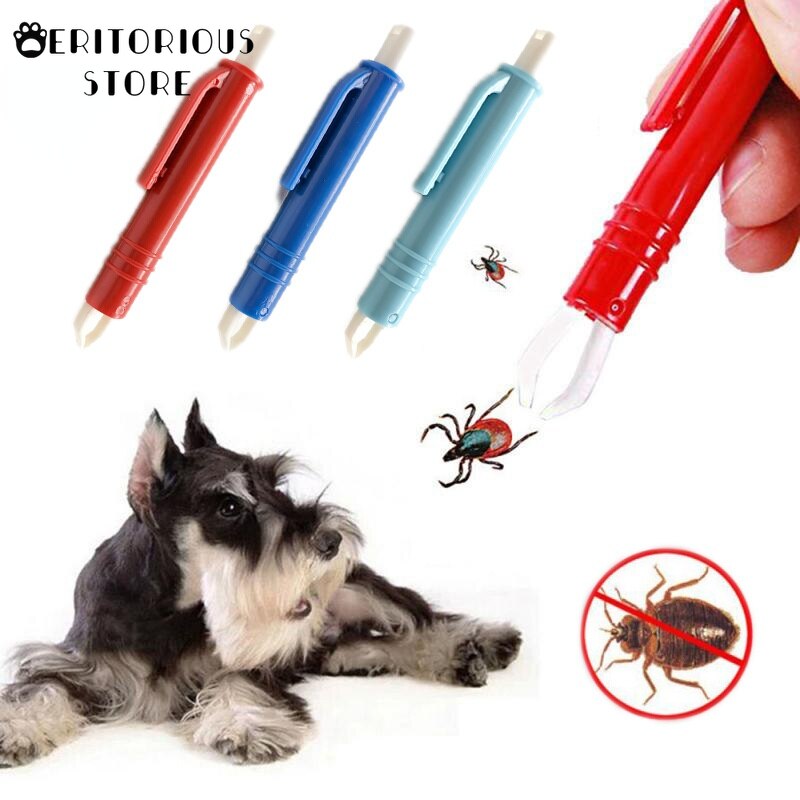 Pinzette Milbe Anti Hund Zecken und Flöer Floh Tick Pinzette Clip Entferner Kaninchen Floh Entfernen Zecken Werkzeug Haar Bräutigam Pflege produkt