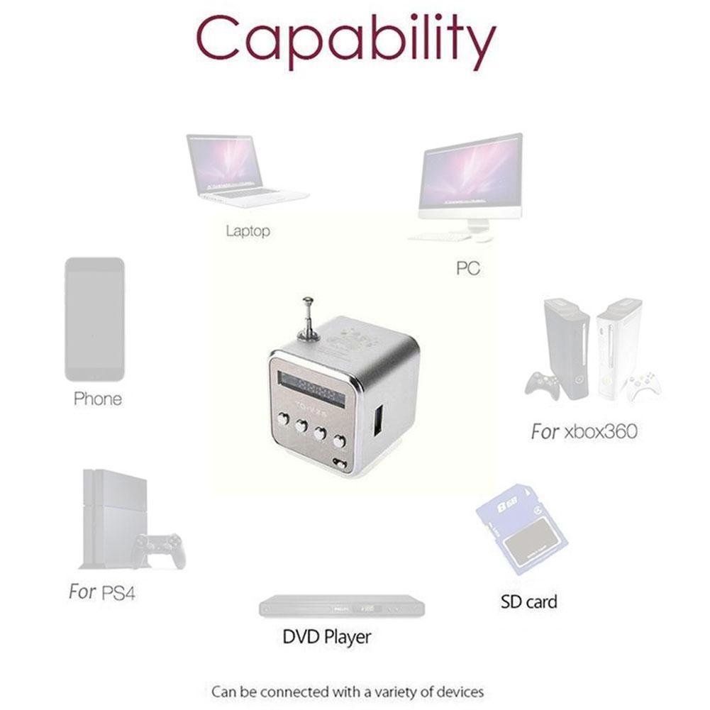 TD-V26 Draagbare Micro Tfb Mini Speaker Music Player Draagbare Radio Speaker MP3 Speler Laptop Mp3 Telefoon Stereo Fm MP4 Y5S7